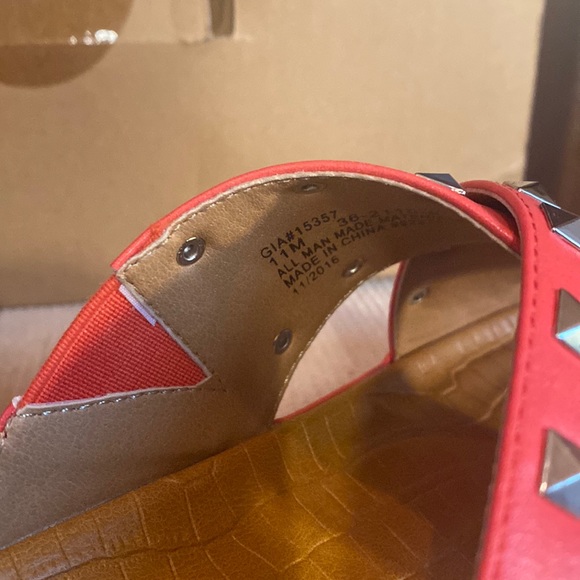 COMFORTVIEW - Gia Studded Sandal Coral 11M NIB - Picture 7 of 9